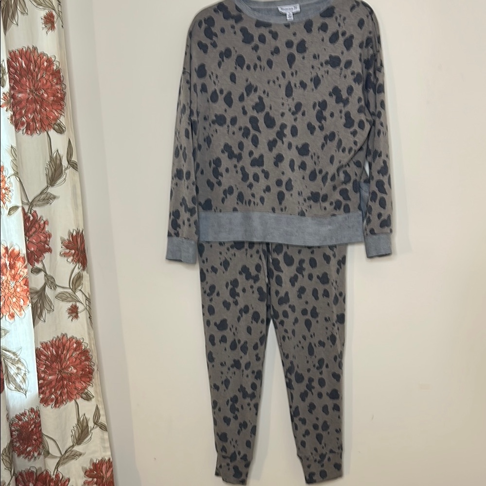 Veronica M Gray Track Pants with Relaxed Fit